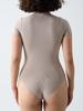 Seamless Short Sleeve Yoga Bodysuit - Nude Feeling