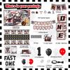 Fast One Birthday Decorations, 125 Pcs Race Car First 1st Birthday Party Supplies for Boys Baby - Banner, Cake Toppers, Balloons, Tablecloth,