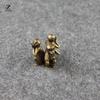 Antique Copper Three Monkeys Home Decor Living Room Decorations Chinese 12 Zodiac Animal Miniature Figurine Furnishings Ornament