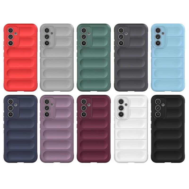 For Samsung Galaxy A54 5G Back Cover Phone Case Liquid Silicone Anti-fall Shockproof Armor Funda Coque Cases