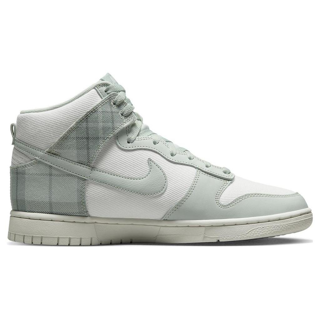 New Nike Dunk High Se Tartan Plaid White Light Green DV0826-100