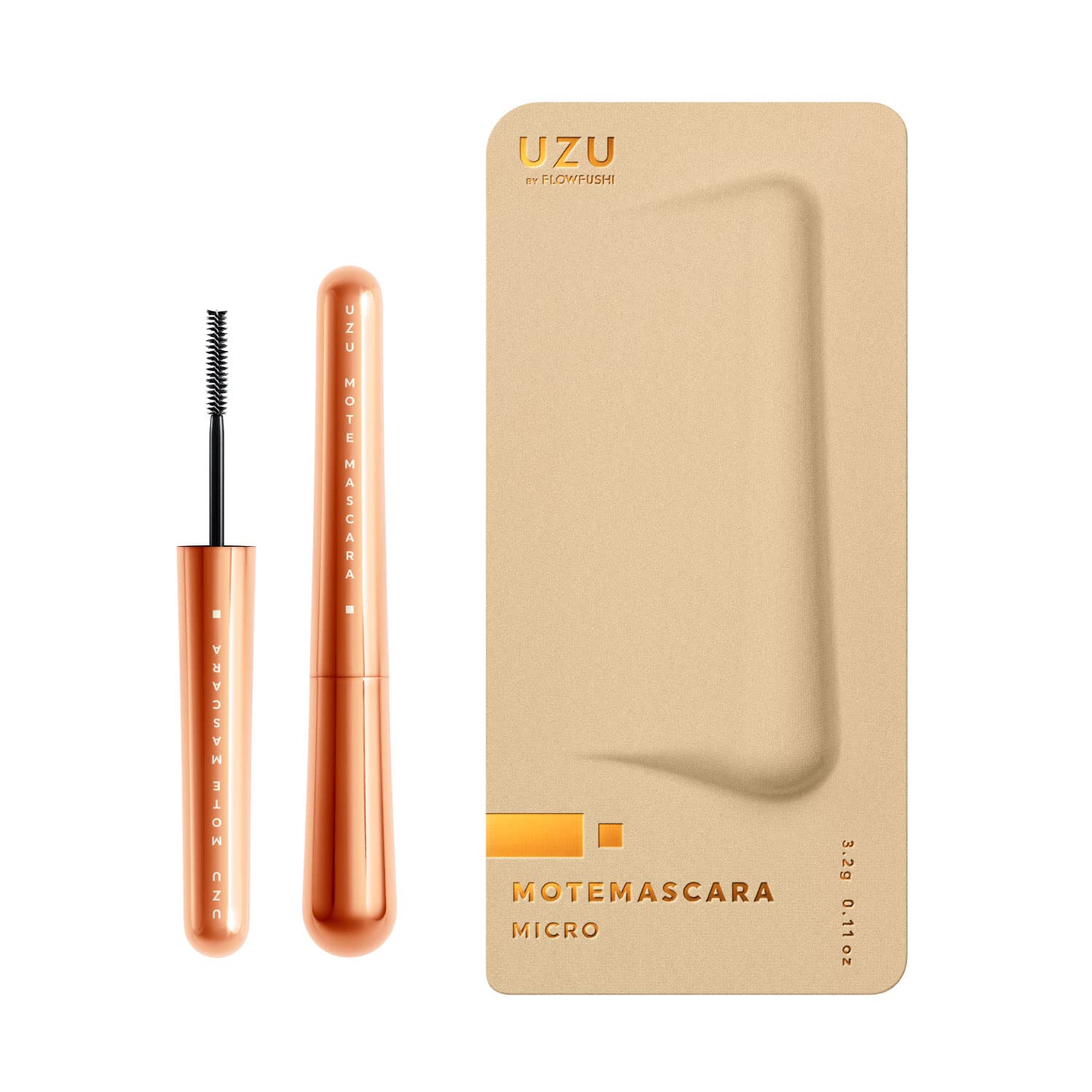 

UZU BY FLOWFUSHI Limited Mote Mascara Color Mascara Eyelash Care Водостойкость Не смывается горячей водой Без спирта 38℃ [Оранжевый]