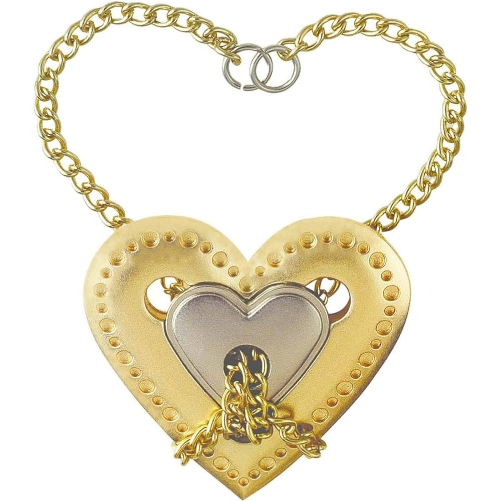 Hanayama Cast Heart Puzzle Level 4 Difficulty Brain Teaser Game