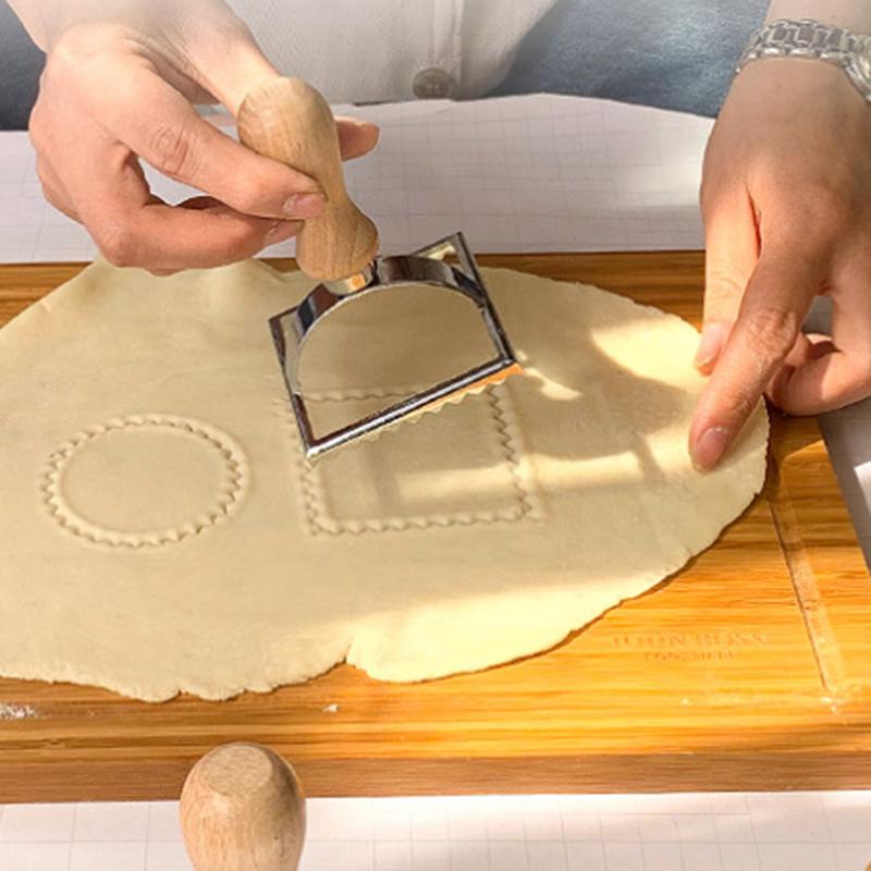 Cake Pie Cutter Pastry Press Mold Dumpling Lace Embossing Device Ravioli Maker Mold Stamp Cookie Mold Kitchen Baking Tool