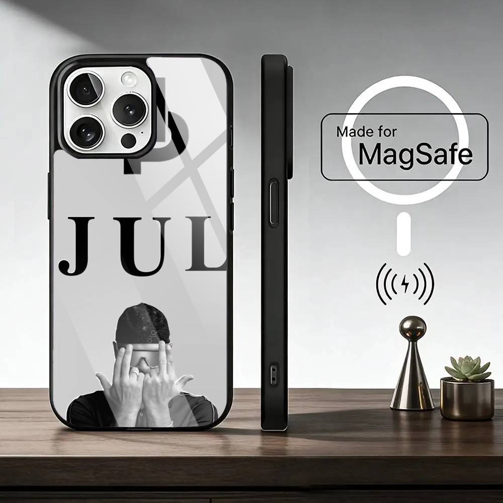 Rapper J-JuL C'est Pas Des Lol Handyhülle Für iPhone17,16,15,14,13,12,11 Plus,Pro Magnetisch Für Magsafe Kabelloses Laden
