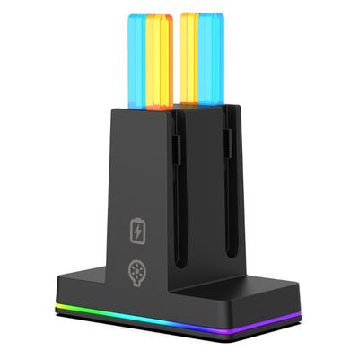4 Controller Charging Station Dock For NS2 Featuring Magnetic Alignment Intelligent Memory Lighting And Touch Controls