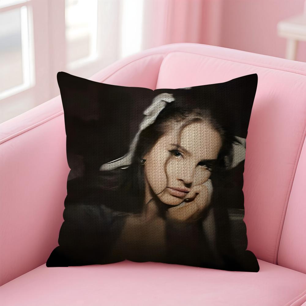 

LLana DelL Ray Singer Cushion Cover Natural Linen Pillow Case DoubleSided Print Decorative Sofa Pillowcase Home Decor Gift 30x30cm