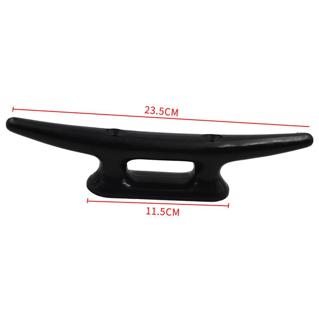 Boats Marine or Dock Cleats Heavy Duty Black Nylon 10 inch Open Base Cleat uygun fiyatlı satın