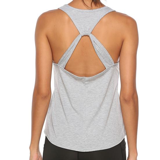Women Loose Open Racerback U Neck Activewear Yoga Workout Fitness Vest Tank Top