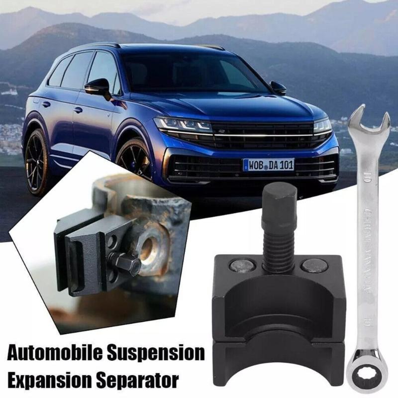 Strut Spreader Tool Universal Car Suspension Strut Split Hubs with Wrench Steering Knuckles Spreader for Most Vehicles