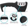 3 Duan Knife Sharpener Kitchen Multifunctional Hand-held Quick Sharpener Non-slip Base Cutting Tool 3 in 1 Kitchen Supply