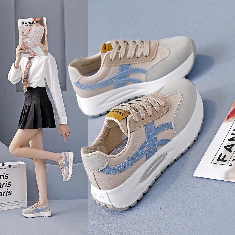 Ins Board Shoes Women's Korean Version of Dad Shoes Women's 2025 Autumn New Female Student Sports Shoes Little White Shoes KT-2692