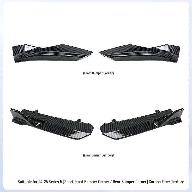 BMW New 5 Series i5 Front & Rear Bumper Protector Kit - Black Warrior Edition