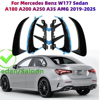 Pre Mercedes Benz A Triedy W177 V177 Sedan A180 A200 A250 A35 AMG 2019-2025 Canards zadného nárazníka