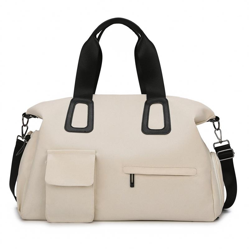 Travel bag Portable women's business trip shopping tow special bag Waterproof Oxford cloth Multifunctional pocket Dry and wet separation women's bag