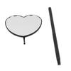 Heart Shaped Lash Mirror Professional Portable Stainless Steel Makeup Eyelash Mirror for Lash Extension
