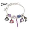 Bracelet Demon Hunters-Inspired Zinc Alloy Enamel Cat Charms Snake Expression