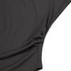 MOAA Side Shirred U-Neck Short Sleeve (Charcoal)