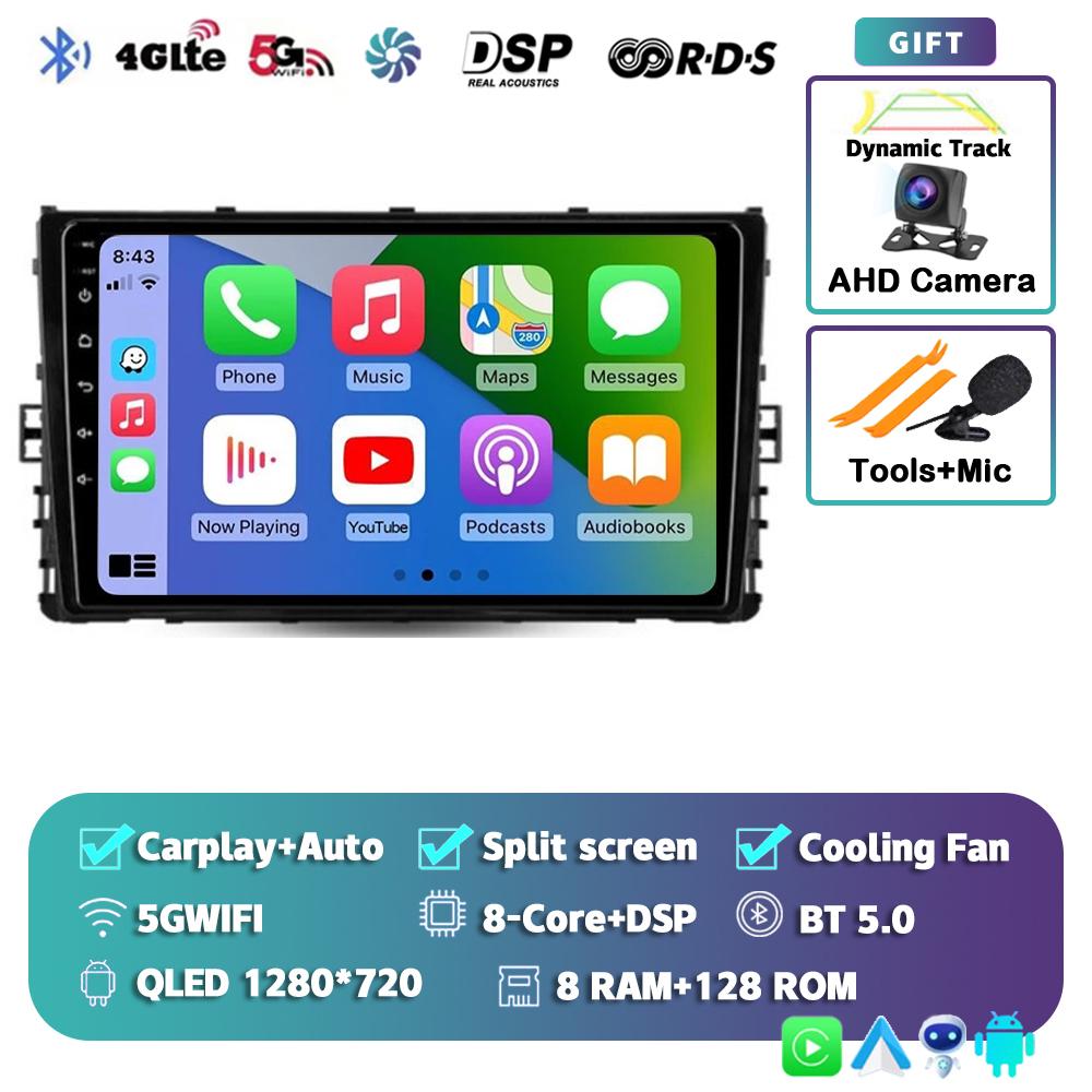 Android 14 Carplay Auto for VW Volkswagen MQB POLO VI Jetta MK7 2018-2020 2021 Car Radio Stereo Video Multimedia Player GPS WIFI