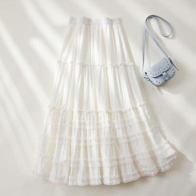 Elegante Gonna Midi a Linea ad A con Patchwork Monocolore