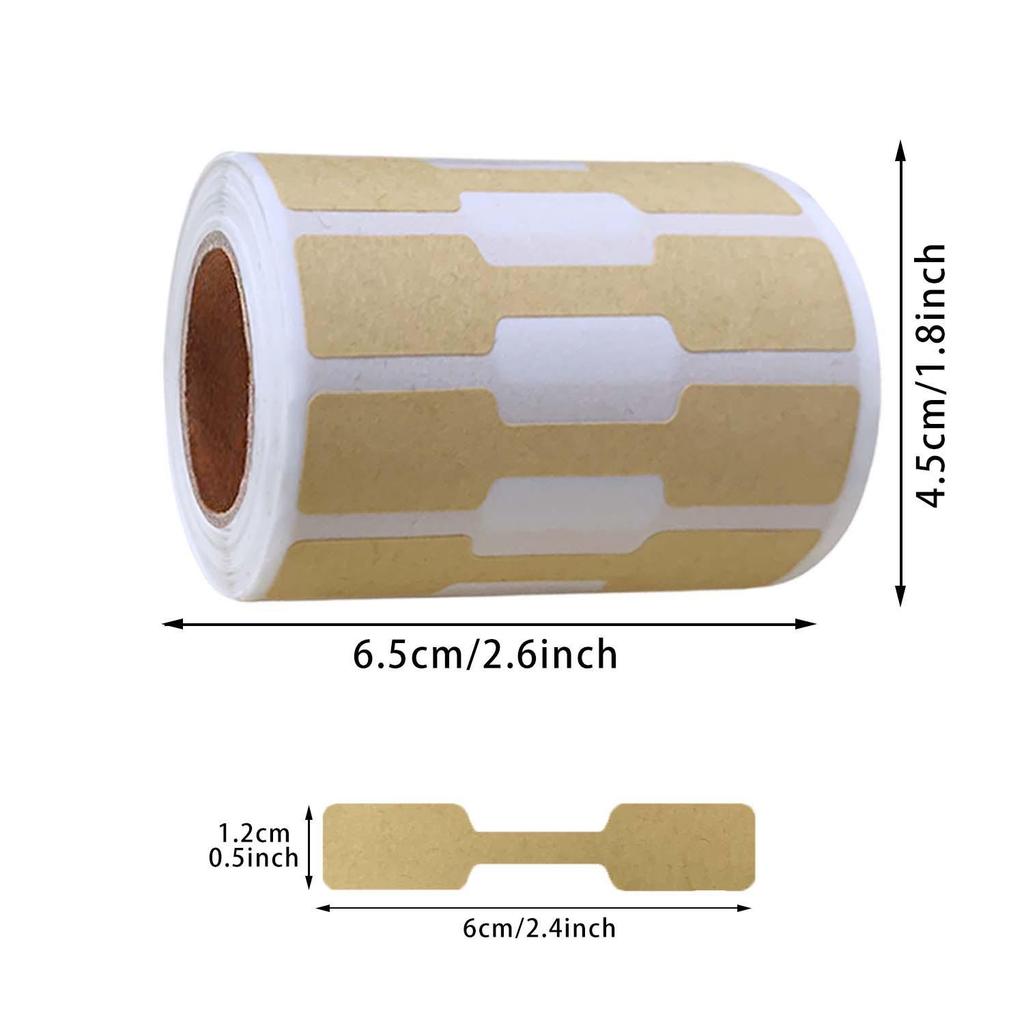 DIY Jewelry Sticker Labels: Self-Adhesive Kraft Paper for Gifts and Decorations.