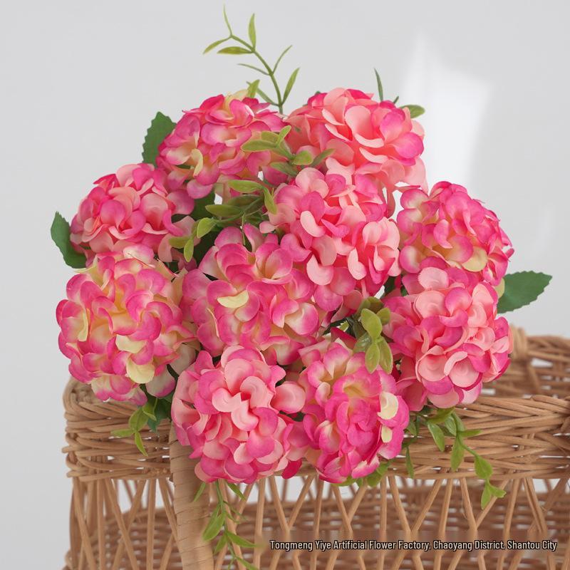 Künstliche Hortensien Seidenblumen für Hochzeitsbogen, Heimdekoration & Wandaccessoires