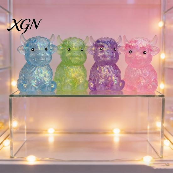 Kids Stress Reliever Highland Cow Relief Toy Slow Rising Cattle Squeeze Squeezable Animal Ball Lovers Gift Sensory