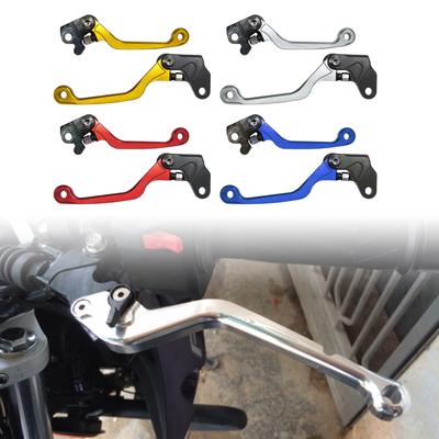 Leviers Courts de Frein et d'Embrayage de Moto de Rechange Levier de Frein et d'Embrayage en Aluminium pour Moto WR250 Levier de Frein Réglable
