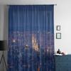 Paris Cityscape Tulle Sheer Window Curtains For Living Room The Bedroom Modern Chiffon Voile Organza Curtains Decor Drapes
