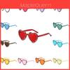 New Unisex Heartshaped Clear Jelly Sunglasses With Handmade Rhinestones For Summer Parties