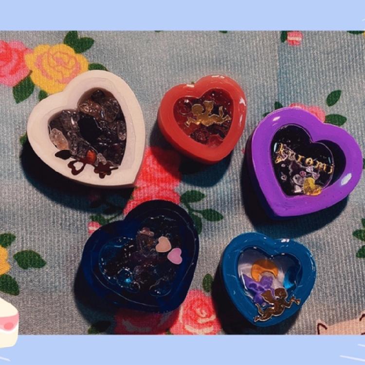 Resin Shaker Mold,Reusable Cute Silicone Quicksand Mould for DIY Crafts Making