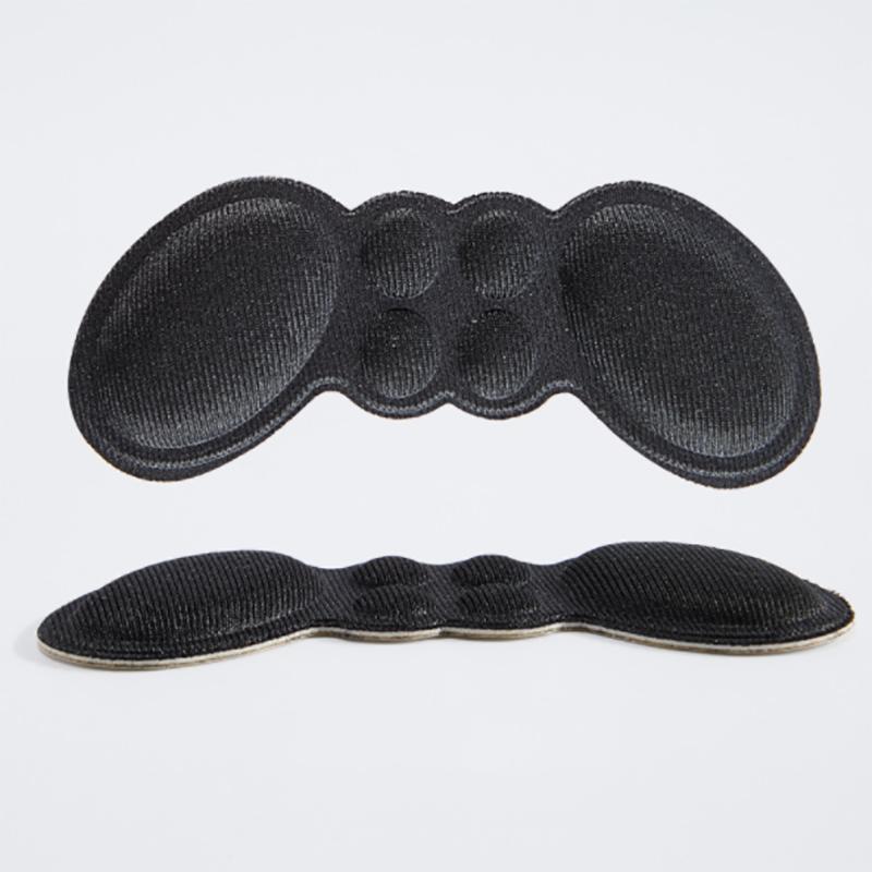 1Pair Sticky Fabric Shoe Back Heel Inserts Insoles Pads Cushion Liner Grip Pad 4D Soft Memory Foam Foot Care Tool