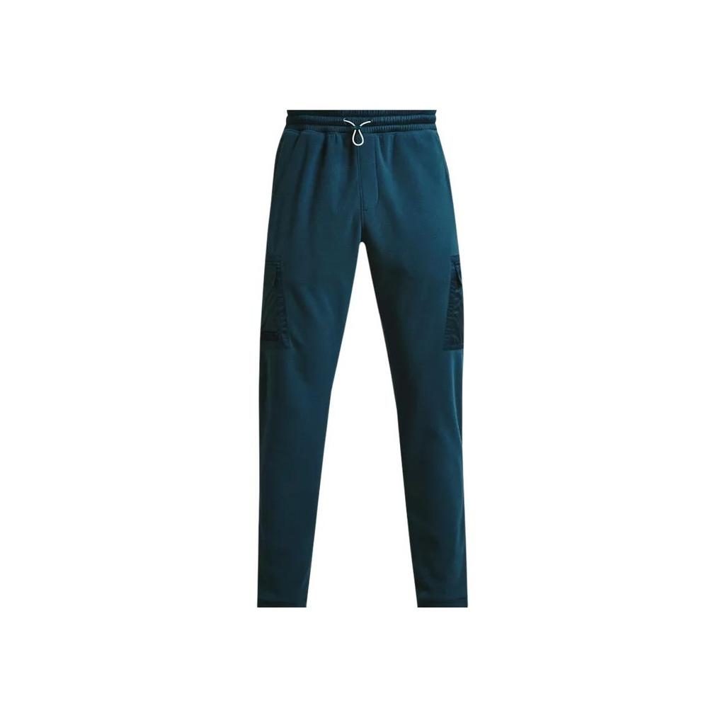 Under Armour ColdGear Infrared Utility Cargo Fleece-Lined Warm Training Joggers Men Bottoms Light-Grey Blue 1366201-413