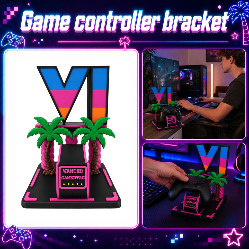 Handle Bracket Mount Holder for Controllers and Tools, Adjustable Clip Stand