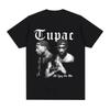 2024 Rapper Tupac 2pac Graphic T-Shirt Men Casual Short Sleeve T Shirt Hip Hop Street Wear High Quality Fashion Cotton T-shirt