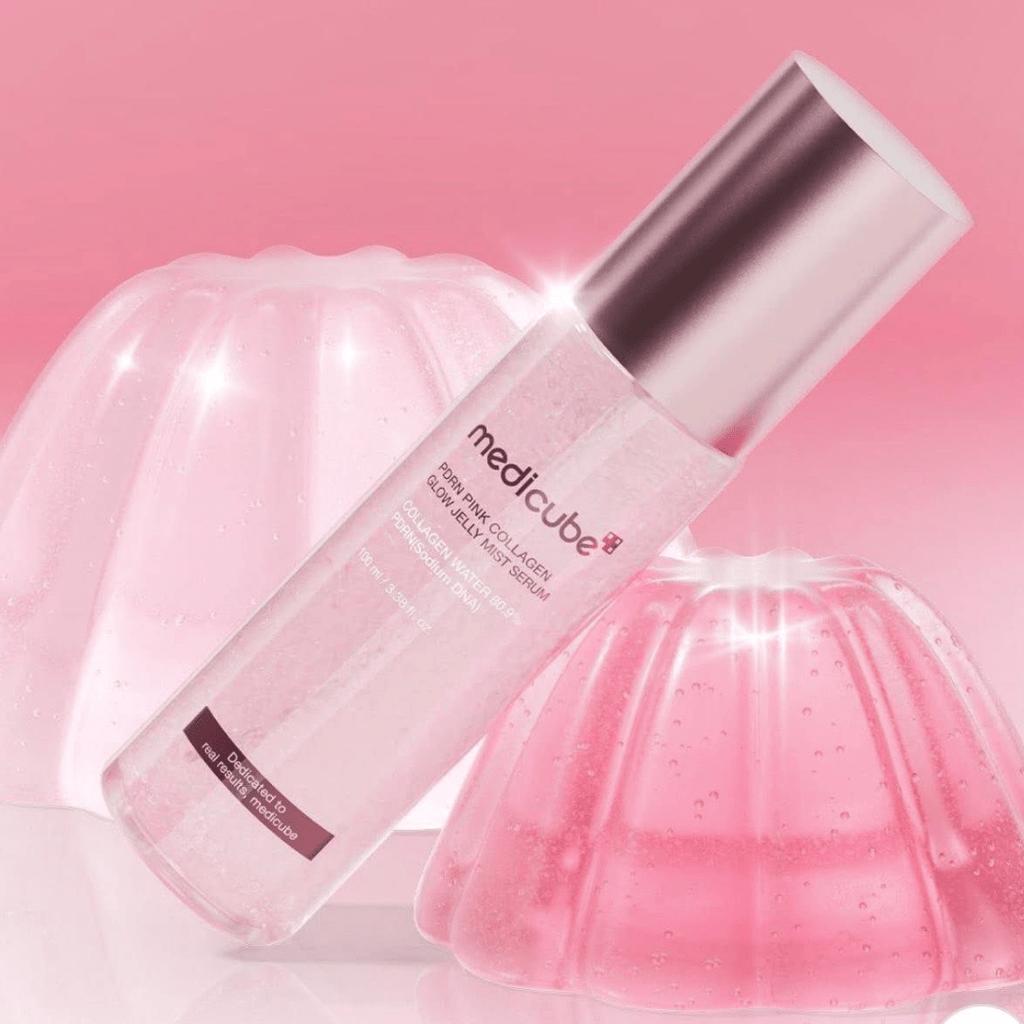MEDICUBE PDRN Pink Collagen Glow Jelly Mist Serum 100ml (Instant Glow • Deep Hydration • Firming Mist Serum)