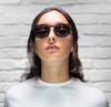 Sunglasses with spring SNEEK Black Matte [Alpina] built-in temples, 2.0,