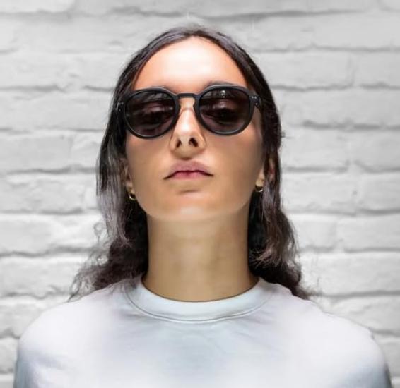 Sunglasses with spring SNEEK Black Matte [Alpina] built-in temples, 2.0,
