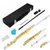 Factory Direct: Multi-color 16-hole/key C-tuned nickel-plated flute with silver-plated E key, wooden case