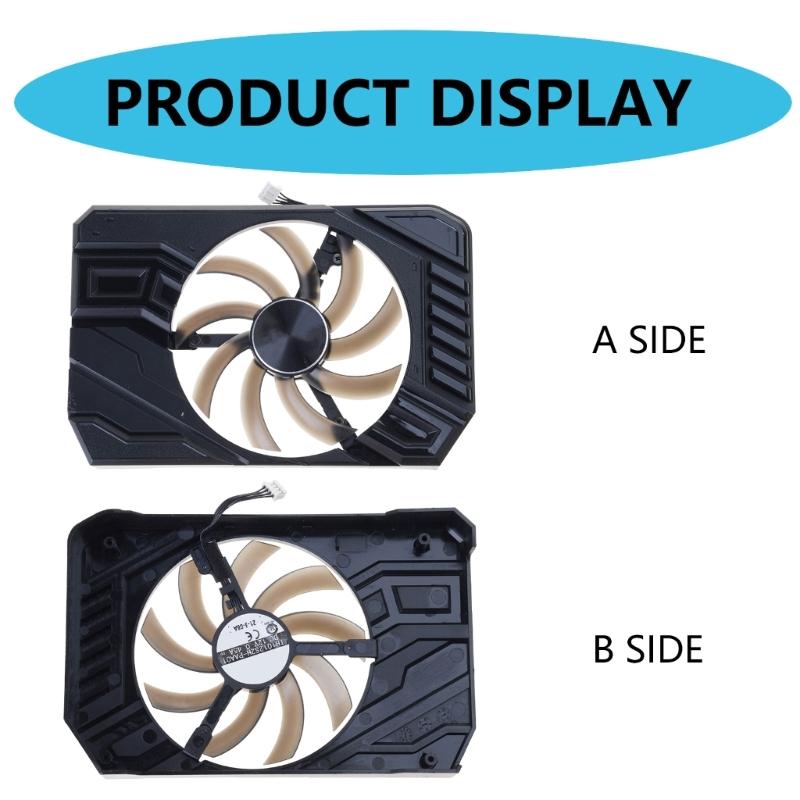 Graphics Card 85mm 4Pin Coolers Fan Replacement Accessories Graphics Card Cooling Fan for GTX1660 2060 StormX Computer