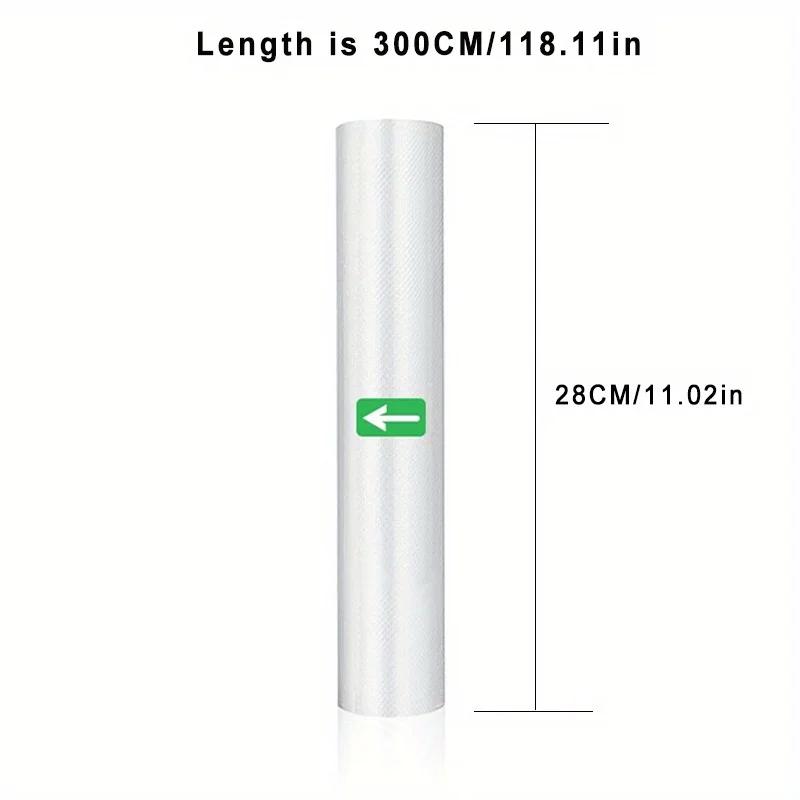 Vacuum Sealer Rolls Textured Surface for Optimal Sealing, Ideal for Food Preservation Safe for Direct Food Contact