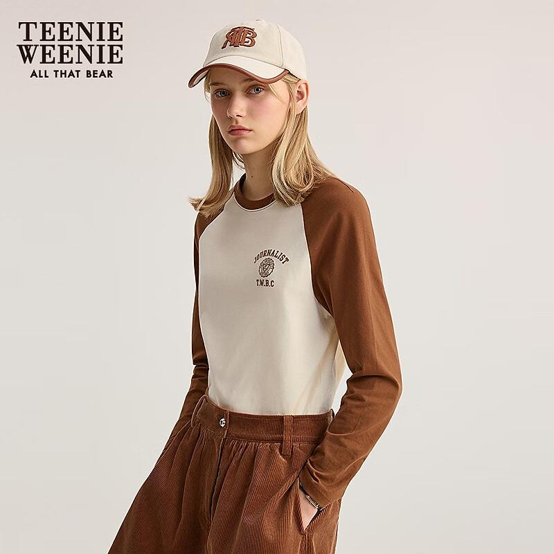 Teenie Weenie Women's Color-Block Raglan Long Sleeve T-Shirt