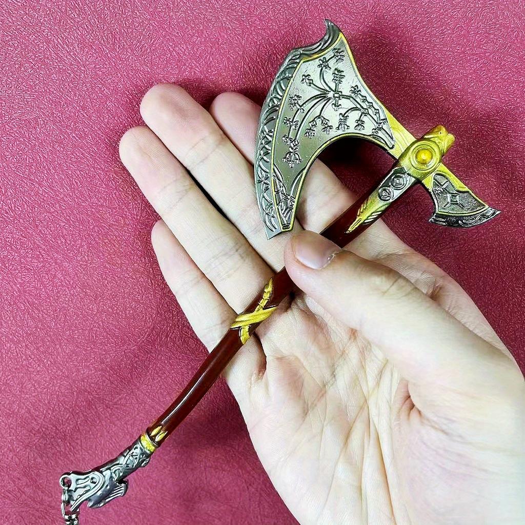 18cm God of War 4 Katana Sword Metal Anime Kratos Athena Blade Ghost Leviathan Chaos Real Size Japanese Katana Sabre Figure Plaything