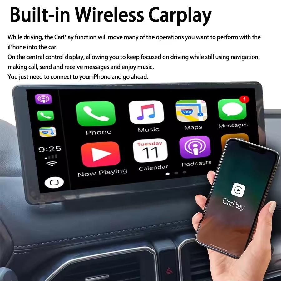 1920*720 QLED Screen Multimedia Video Player for Mazda CX5 Android 13 CX-5 CX8 2017 2019 2023 CarPlay Car Radio Autoradio 128GB