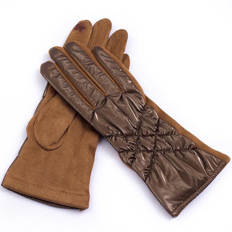 Women's Winter Gloves, Korean & Japanese Style, Warm Velvet Lined, Touch Screen Compatible, Ideal for Cycling & Fashion.