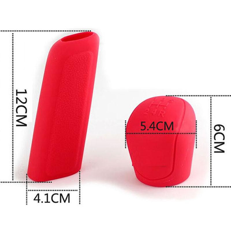 2 Teile/satz Silikon Schaltknauf Abdeckung Auto Handbremse Abdeckung Hand Bremse Für Universal Auto Acceossories