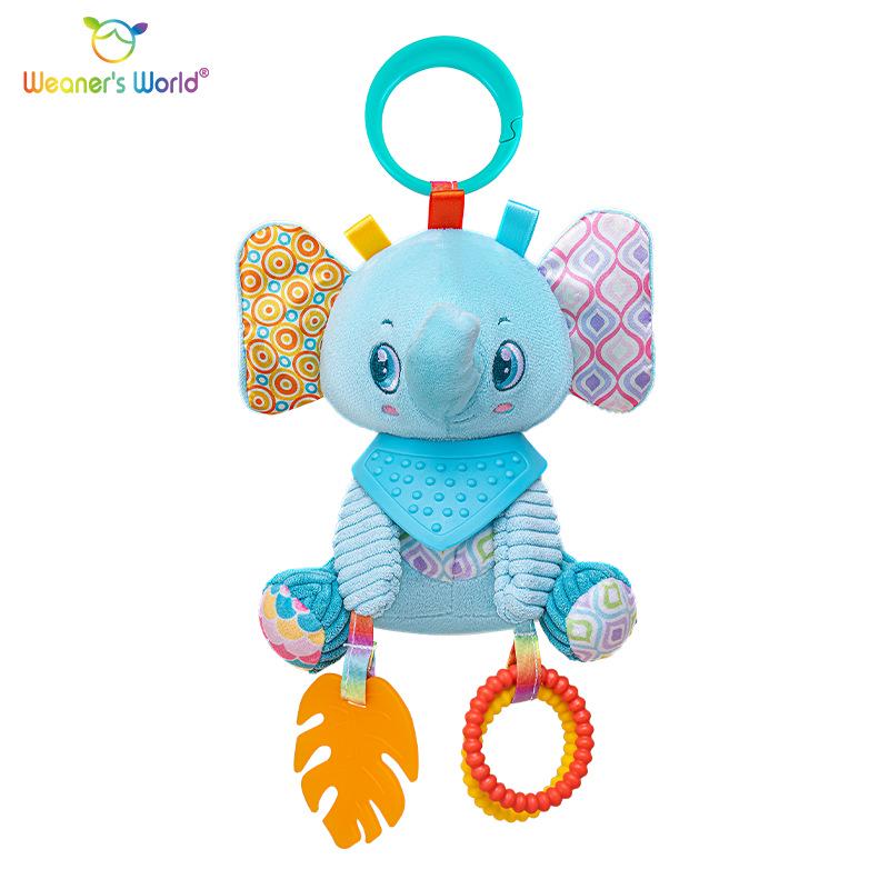 

Прорезыватель и погремушка для детской коляски: Успокаивающая развивающая кукла-пазл для самых маленьких