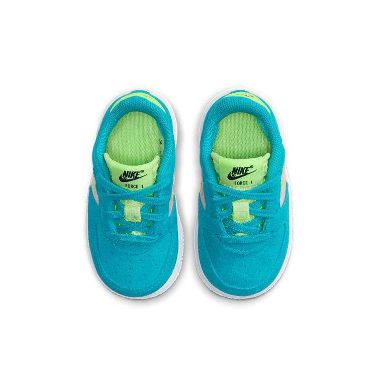 New Nike Air Force 1 Anti Slip Wear Resistant Low Top Toddler Shoes Pink Green Infant And Toddler CJ4112-300