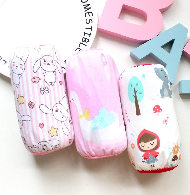 3 Pairs Baby Cotton Arm Sleeves - Stain-Resistant & Waterproof Cartoon Design for Autumn/Winter