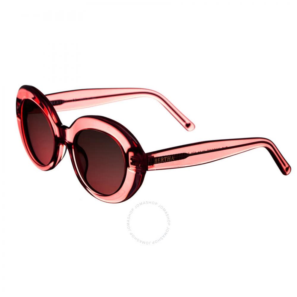 Bertha Ladies Red Oval Sunglasses Brsit102 3